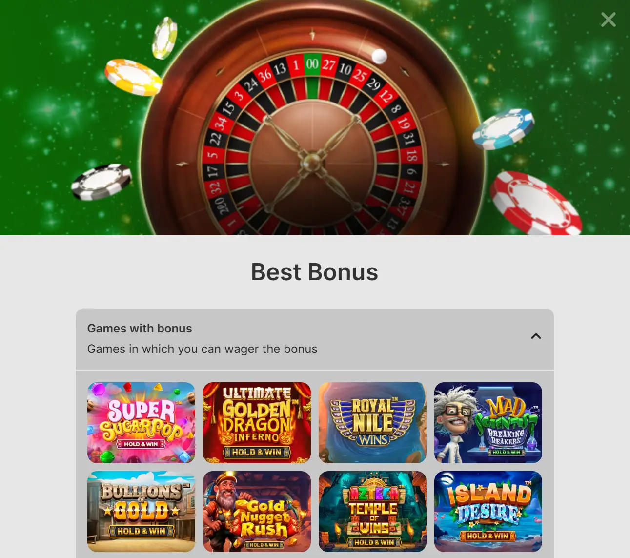 Jeevybet Casino Super Bonus 