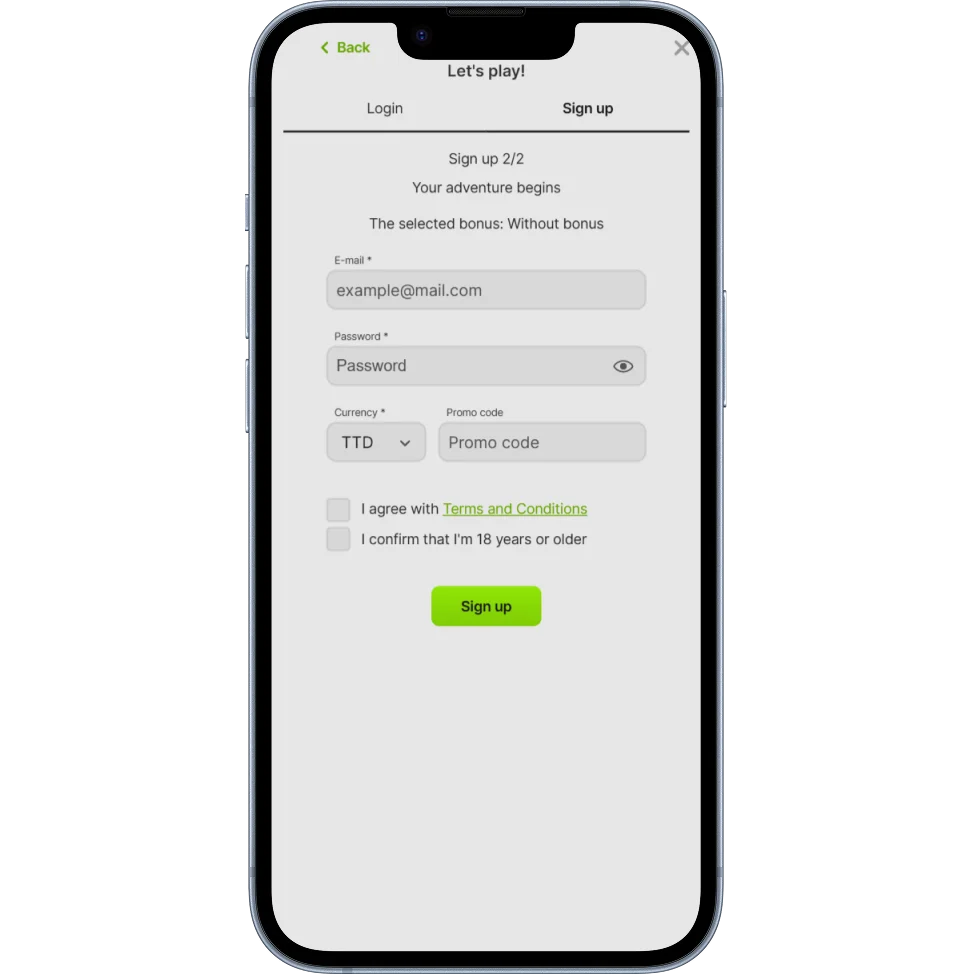 Jeevybet Casino Sign Up and Login
